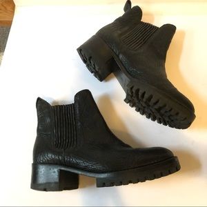 loeffler randall lug sole Leather chelsea Boot 5.5